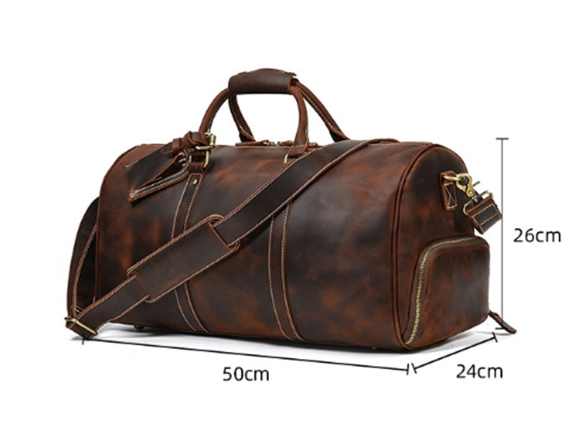 Horse Leather Duffel Bag