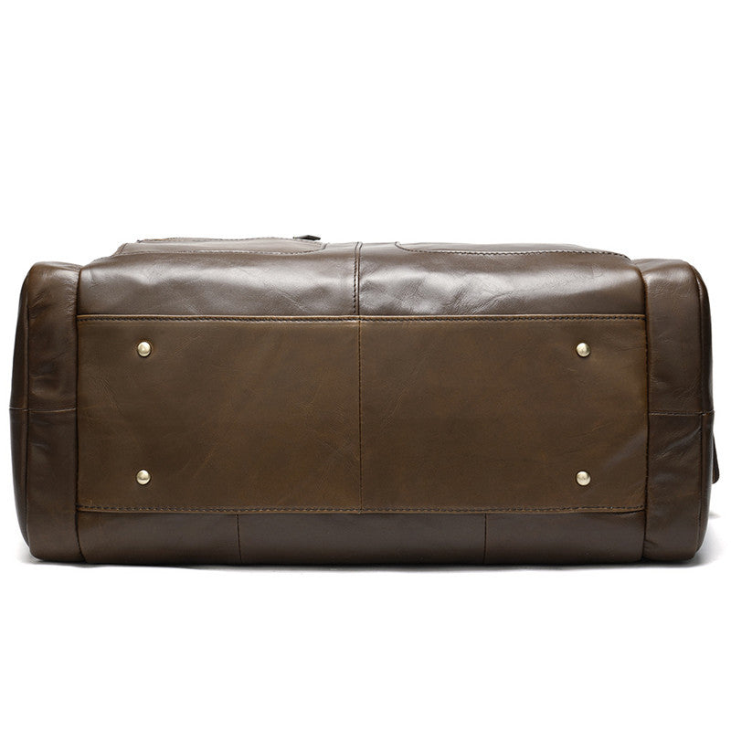 Leather travel bag