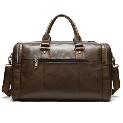 Leather travel bag